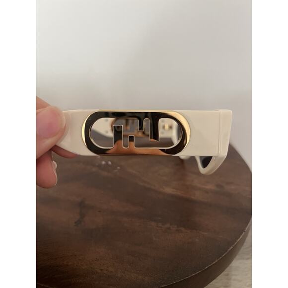Fendi o’clock Fe40049I Sunglasses 25V White Ivory 54-17-145MM - Picture 6 of 8